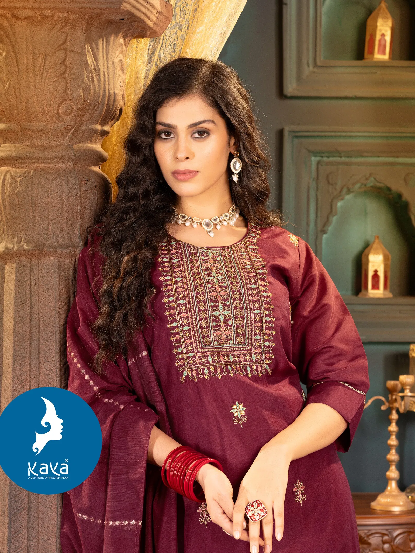 Juhi 2 By Kaya Embroidery Designer Kurti With Bottom Dupatta Wholesale Shop In Surat